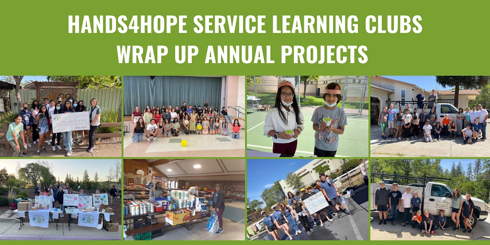 Hands4Hope Service Learning Clubs Wrap Up Annual Projects