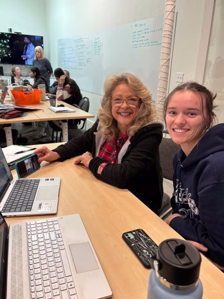 Tracy works side by side with youth participants in the Empty Bowls Committee in her role as a volunteer Adult Mentor
