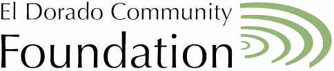 A logo for the El Dorado Community Foundation, featuring a stylized green graphic and text in a modern font.